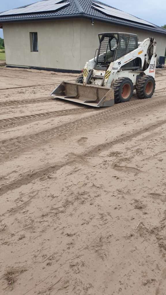 sklypo grunto lyginimas